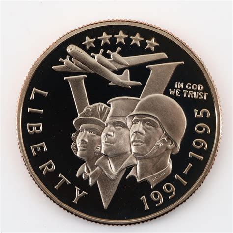 1991 1995 World War Ii 50th Anniversary Commemorative Two Coin Set Ebth