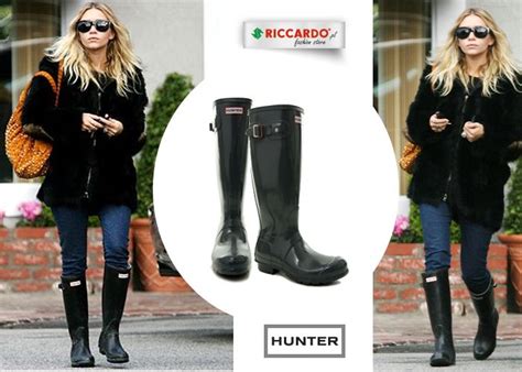 Ashley Olsen In Hunter Boots Hunter Wellies Ashleyolsen Riccardo