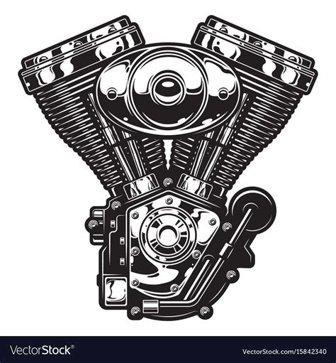 Hey macb, is that really correct on that color drawing where it states the daytona has 123hp at crank and 116 at wheel? Motorcycle engine vector image on | Motorcycle drawing ...