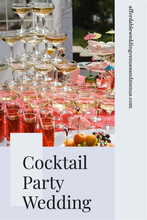 Cocktail Wedding Reception Ideas For A Cocktail Menu And Wedding Timeline — Affordable Wedding