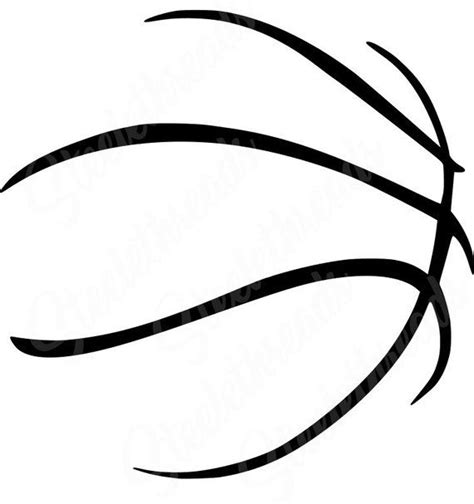 Basketball Lines Svg