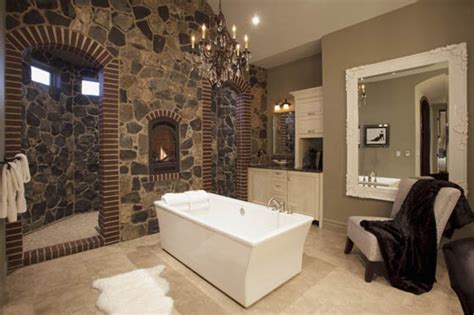Master bedroom, tufted headboard, white linens, decorative pillows, throw pillows, throw blanket, white bench, boho chandelier, wood nightstands, neutral bedroom, shag rug, white home decor, interior design, boho style, neutral style, home. 25 Beautiful Master Bedroom Ensuite Design Ideas - Design Swan