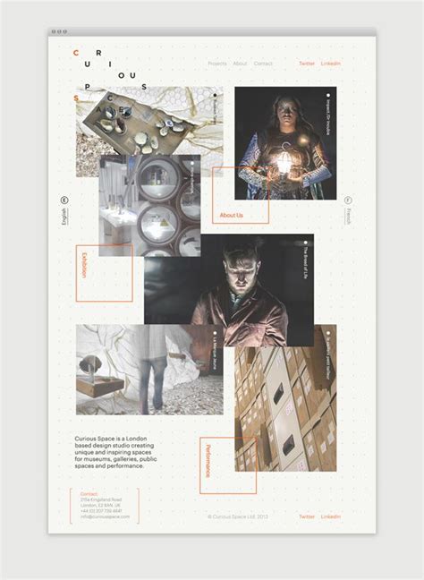Curious Space On Behance Interactive Design Editorial Design Layout