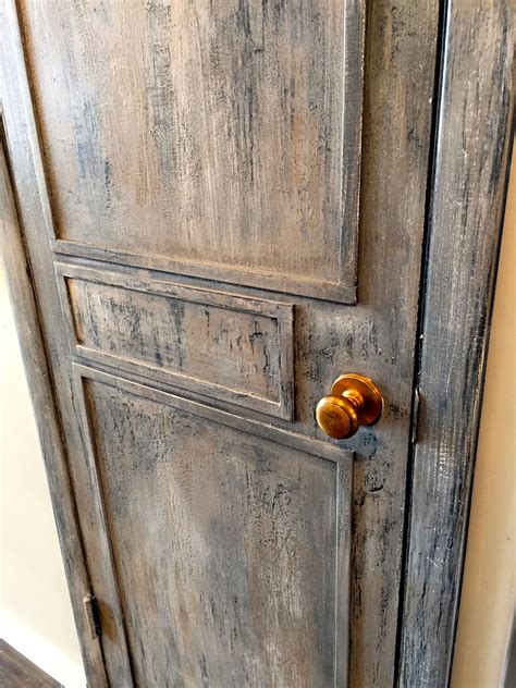 Layered Rustic Door Using Chalk Paint Rustic Doors Wood Doors