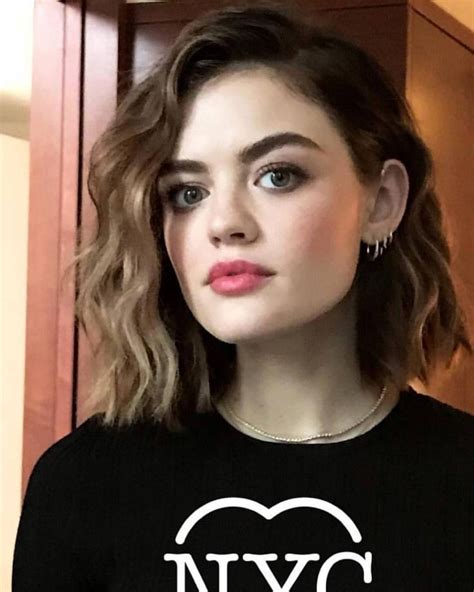 Short Curly Hair Lucy Hale On Stylevore