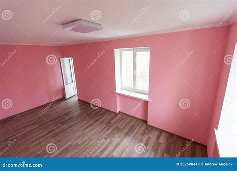 Empty Pink Room Interior For Design And Decoration Stock Image Image