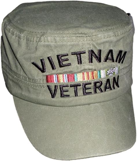 Vietnam Veteran Flat Top Od Green Low Profile Cap At Amazon Mens Clothing Store Sports Fan