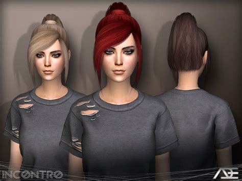Adedarmas Ade Incontro Sims Hair Womens Hairstyles Sims 4