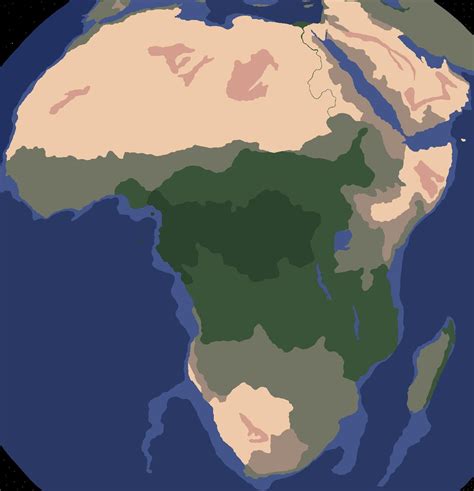 Physical Africa Map Rterritorialio