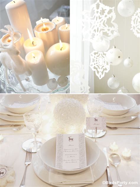 Christmas Party Ideas White Winter Wonderland Dinner Party Party