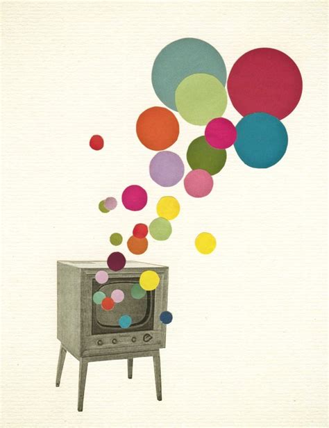 Colour Television Art Print By Cassia Beck Society6
