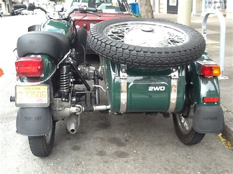 Russian Made Ural Two Wheel Drive Sidecar Motorcycle A Photo On