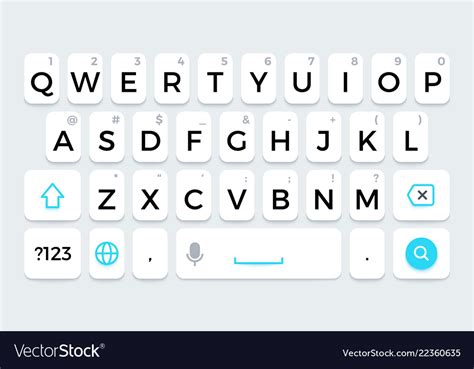 Phone Keyboard Cellphone Keypad With Letters And Vector Image