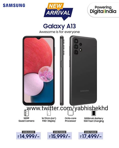 Samsung Galaxy A13 Price In India May Start From Rs 14999