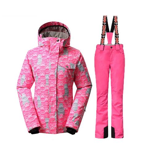 Gsou Snow Women Ski Suits Winter Snowboarding Jackets And Pants
