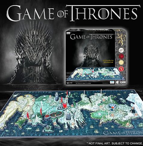 Game Of Thrones 3d Map Of Westeros Puzzle