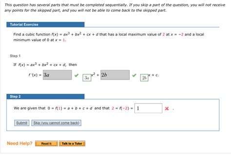 Solved This Question Has Several Parts That Must Be Chegg Com