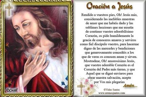 Rincón De La Oración Estampas Oraciones De Jesús