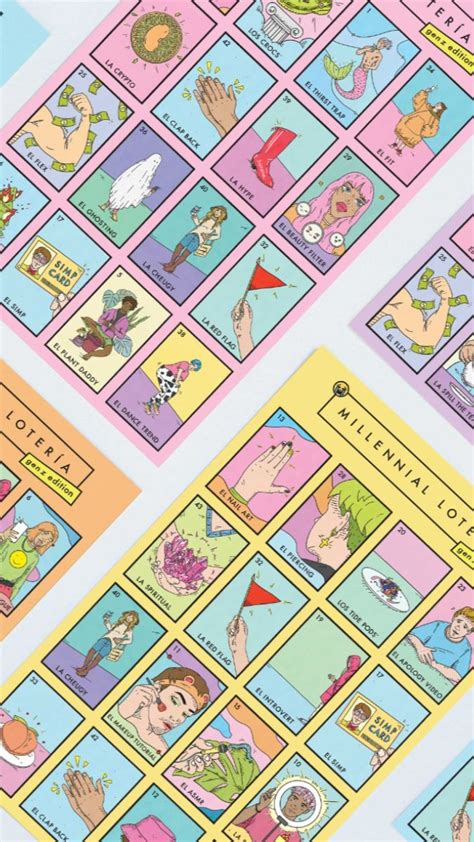 Millennial Lotería Gen Z Edition Party games Monopoly deal Gen z