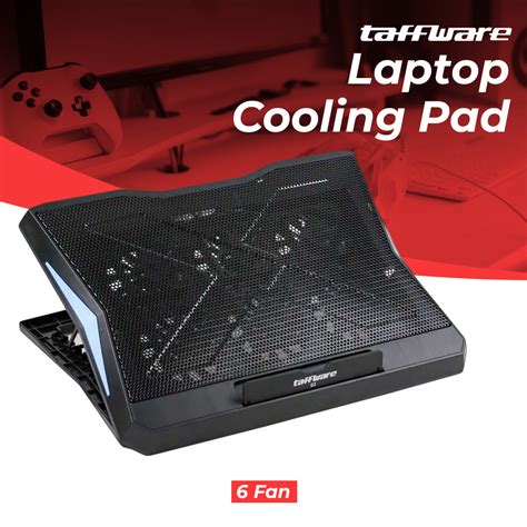Taffware Mc Gaming Cooling Pad Laptop 6 Fan Q3 Black