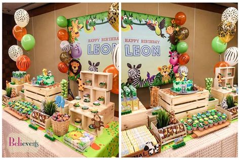 Zoo Birthday Party Ideas Photo 2 Of 10 Jungle Theme Birthday Safari