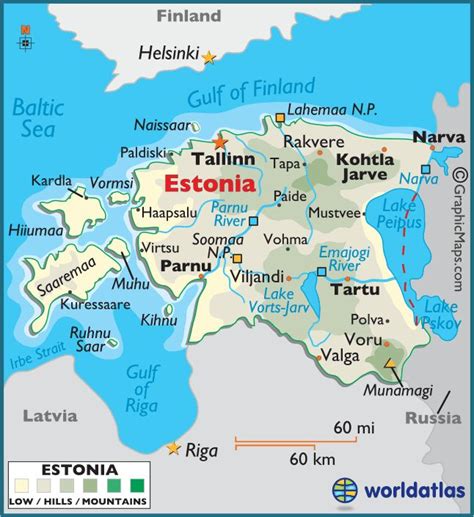 Estonia Large Color Map Finland And Estonia Pinterest