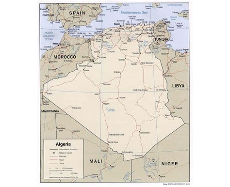 Maps Of Algeria Collection Of Maps Of Algeria Africa Mapsland