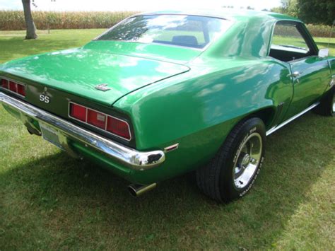 1969 Chevrolet Camaro Super Sport Chevy True Ss X66 Rallye Green 396