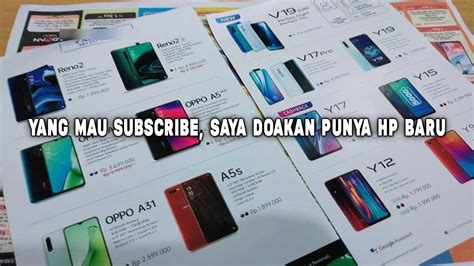 DAFTAR HARGA HP TERBARU 2020 MULAI DARI 80RIBU HINGGA JUTAAN YouTube