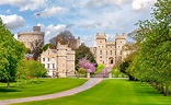 Passeggiata Lunga Al Castello Di Windsor In Primavera, Periferia Di ...
