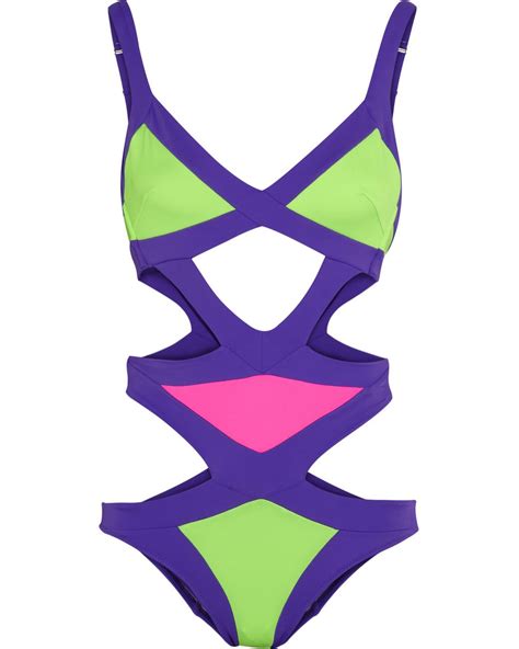 Agent Provocateur Mazzy Cutout Swimsuit In Green Lyst