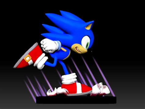 Sonic The Hedgehog 3d Print Model 3d Model 3d Printable Cgtrader