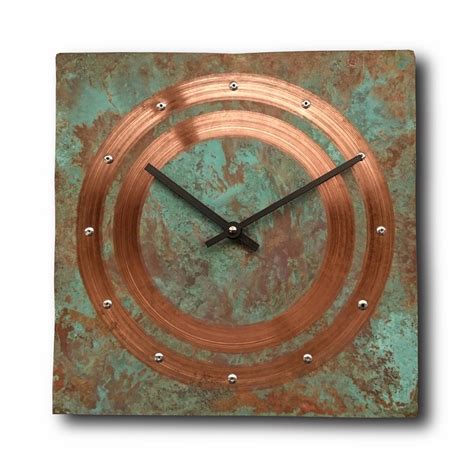 Using copper accents in the home is a great way to add instant warmth, elegance, and rustic glam to your interior. Turquoise copper clock Wall clock Home decor Original | Etsy