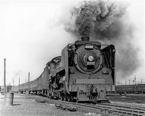 Canadian Pacific 4 6 2 Locomotive No 2337 Pulls A Passenger Train Out