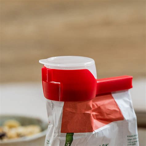 A Bag Clip With A Built In Pouring Spout