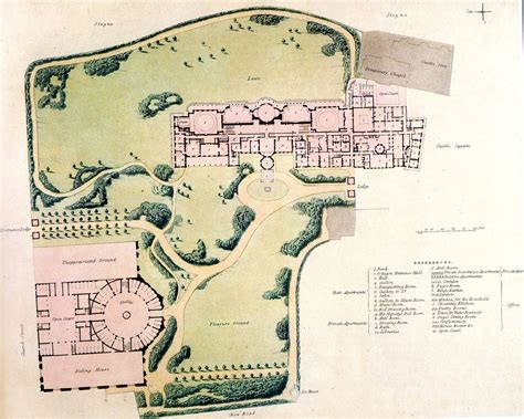 Royal Pavilion Brighton 1823 Ground Plan Of The Pavilion The Dome