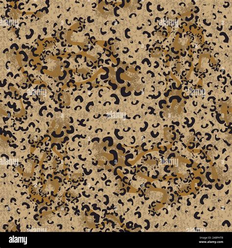 Leopard Skin Texture Seamless Animal Fur Pattern Vector