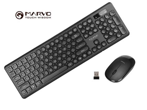 Marvo 24g Wireless Keyboard And Mouse Combo Set Black Computers Shop