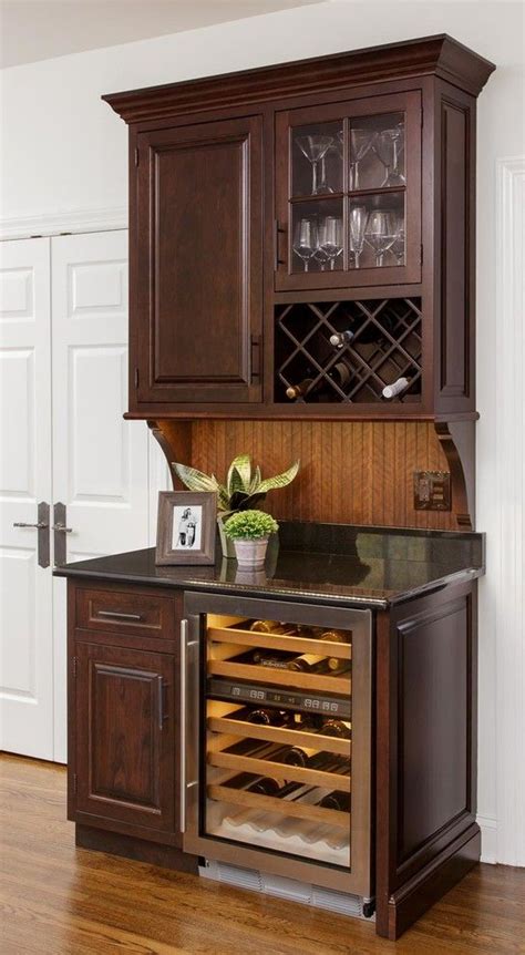 Web Bar With Built In Wine Cooler Transitional Kitchen Newark
