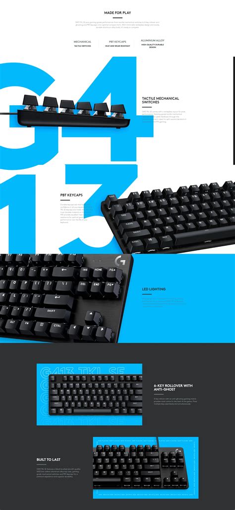 Logitech G413 Tkl Se Mechanical Gaming Keyboard Price In Pakistan