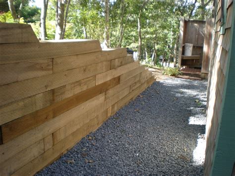 Landscape Timber Retaining Wall Meyer Landscapes