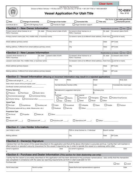Form Tc 656v Fill Out Sign Online And Download Fillable Pdf Utah