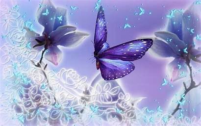 Butterfly Background Backgrounds Butterflies Purple Desktop Sparkling
