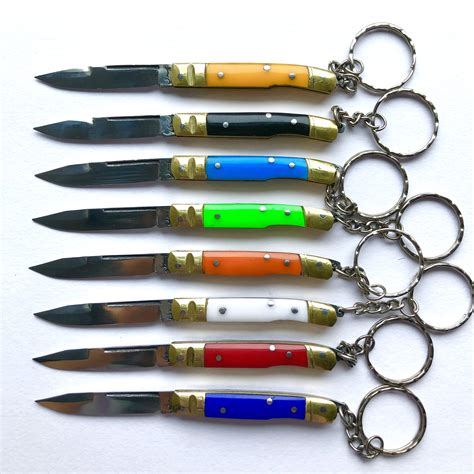 Mini Sharp Pocket Knife With Keychain Small Folding Knife Etsy