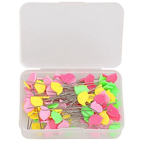 100 Pcs Flat Head Straight Pins Sewing Pins Quilting Pins For Sewing
