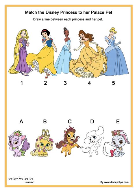 Printable Disney Activities