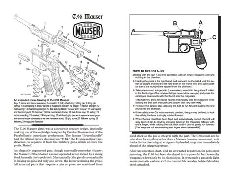 Cutaway Of The Day Mauser C96 The Brilliant