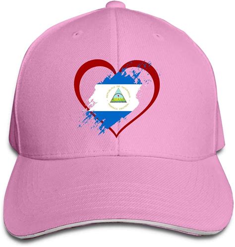 Hsrb Bandera De Nicaragua En Forma De Corazón Unisex Al Aire Libre