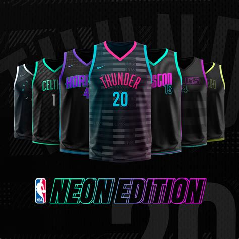 Nba Jerseys Neon Edition Behance