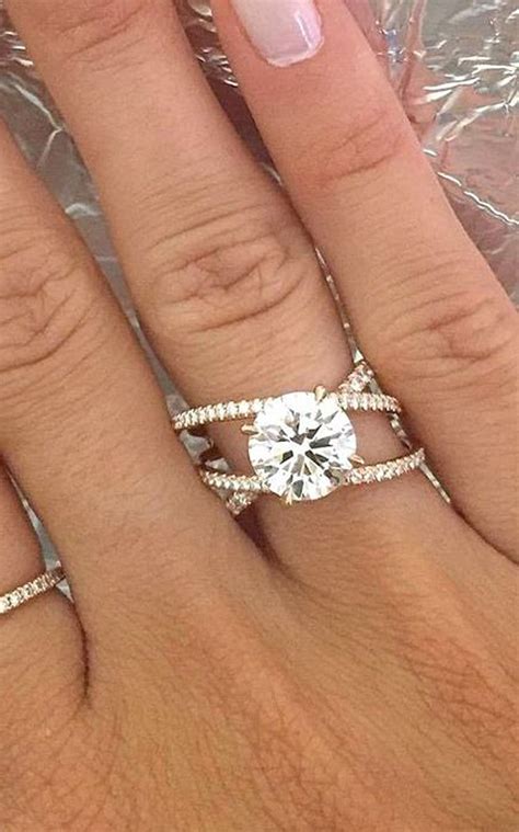 Pretty Round Unique Rings Unusual Engagement Wedding Graduation Promise